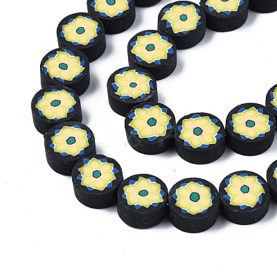 Handmade Polymer Clay Beads Strands CLAY-T020-08B-1