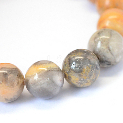 Natural Crazy Lace Agate Round Bead Strands X-G-E334-6mm-20-1