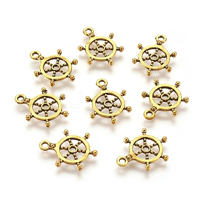 Tibetan Style Alloy Helm Pendants LS-TIBEP-S257-AG-LF-1