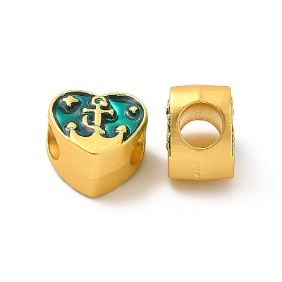 Rack Plating Alloy Enamel European Beads PALLOY-F287-53MG-1
