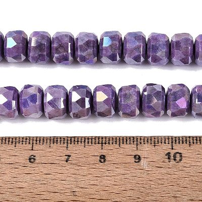 Anti-Tarnish Electroplate Glass Beads Strands GLAA-T025-10mm-11O-1