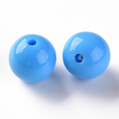 Opaque Acrylic Beads MACR-S370-C16mm-8-1