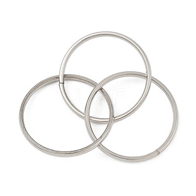 201 Stainless Steel Trinity Interlocking Ring Finger Rings FS-WG6776A-07-1