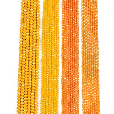 Electroplate Glass Beads Strands EGLA-A044-P4mm-A29-1
