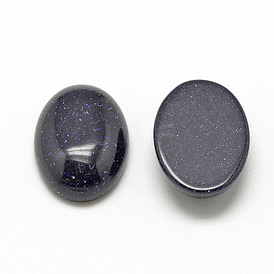 Synthetic Blue Goldstone Cabochons X-G-R415-13x18-34-1
