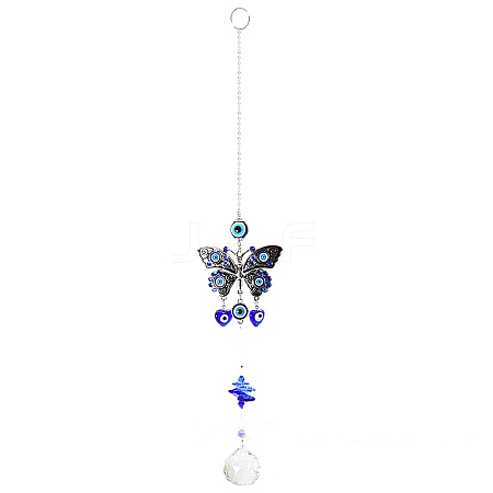 K9 Crystal Glass Big Pendant Decorations HJEW-PW0001-014A-1