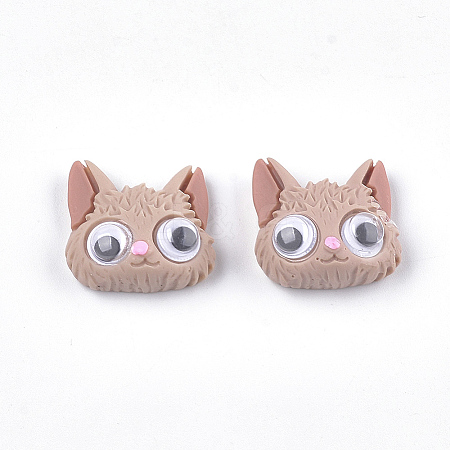 Resin Kitten Cabochons CRES-S363-27-1