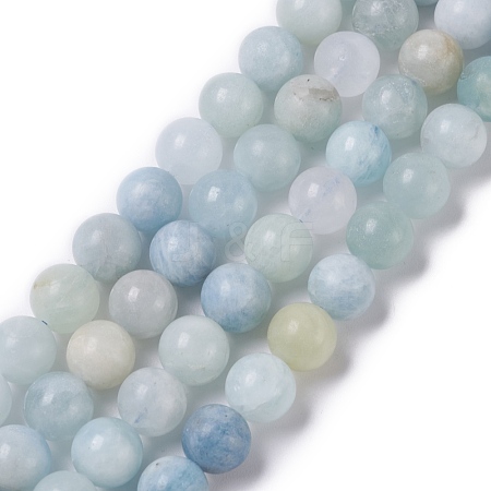 Natural Aquamarine Beads Strands G-B021-03A-1