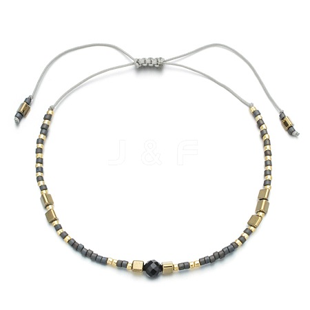 Bohemian Style Handmade Braided Friendship Bracelet with Semi-Precious Beads for Women ST8848758-1