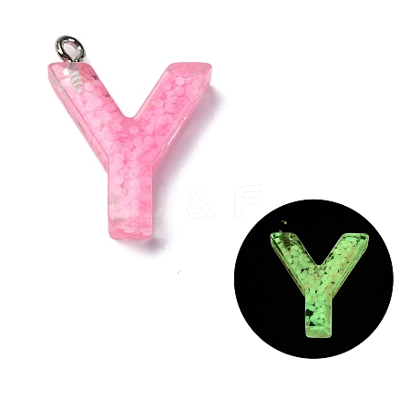 Luminous Resin Pendants RESI-I059-Y01-1