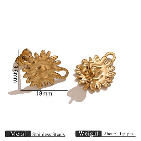 304 Stainless Steel Stud Earring Findings FS-WG336E9-04-1