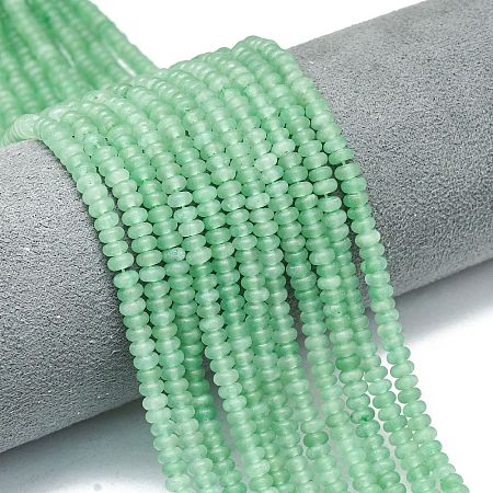 Natural Green Aventurine Beads Strands G-P575-A02-4x2mm-04-1