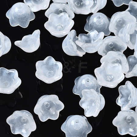 Transparent Spray Painted Glass Beads GLAA-Q089-002A-003-1