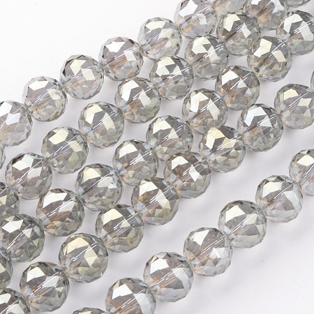 Electroplate Glass Bead Strands EGLA-J140-FR04-14mm-1