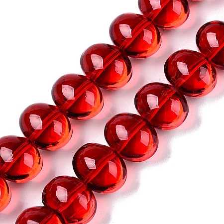 Transparent Electroplate Glass Beads Strands X-EGLA-N012-06A-1