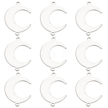 60Pcs 201 Stainless Steel Connector Charms STAS-SC0008-88-1