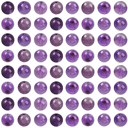 100Pcs Natural Amethyst Beads G-SP0001-22B-1