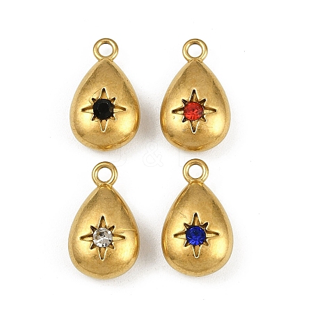 304 Stainless Steel Charms STAS-I342-09G-1