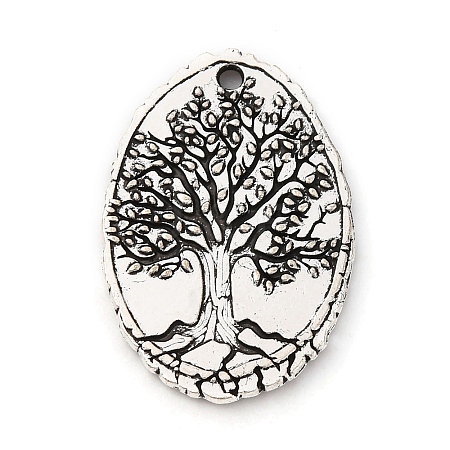 Tibetan Style Alloy Pendants FIND-A053-05C-AS-1