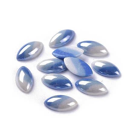 Opaque Glass Cabochons GGLA-S038-03B-3x12-1