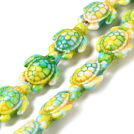Synthetic Turquoise Dyed Beads Strands G-P507-05A-1
