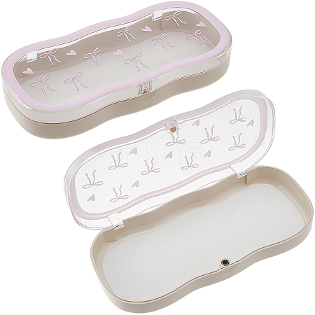 Cute Magnetic ABS Plastic Eyeglass Cases AJEW-WH0007-67-1