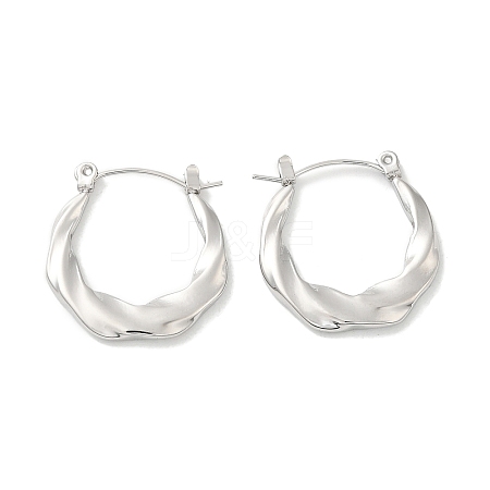 Non-Tarnish 304 Stainless Steel Hoop Earrings for Women EJEW-G364-02P-1