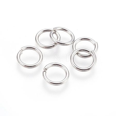 Tarnish Resistant 304 Stainless Steel Saw Cut Open Jump Rings STAS-P212-25P-09-1