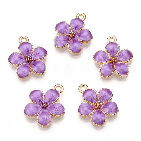 Zinc Alloy Enamel Pendants X-PALLOY-I124-10G-D-1
