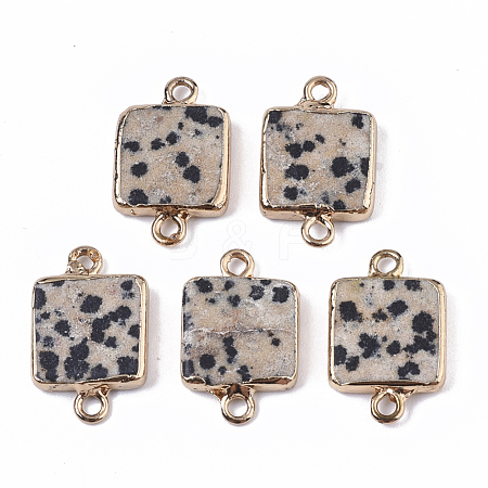 Natural Dalmatian Jasper Links connectors X-G-T131-11D-1