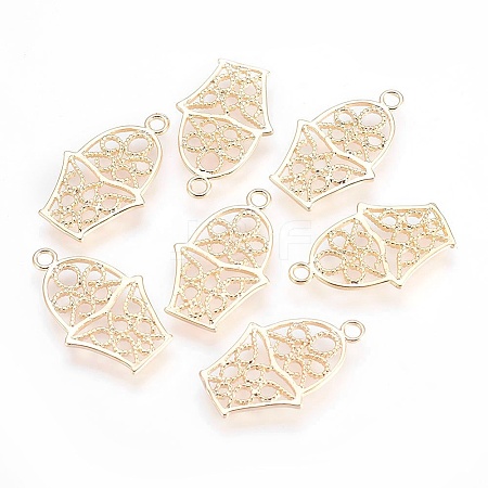 Brass Pendants KK-F755-14G-NF-1