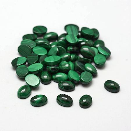 Oval Natural Malachite Cabochons G-O147-03A-1