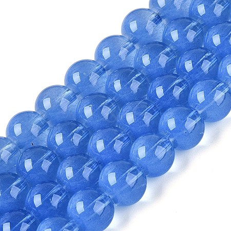 Transparent Glass Imitation Cat Eye Beads Strands GLAA-Q110-01C-04-1