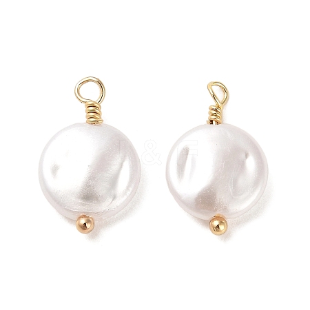 ABS Plastic Imitation Pearl Pendants X1-KK-M266-35G-1