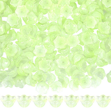 200Pcs Glass Bead Caps for Wind Chimes Making GLAA-SP0001-03A-1