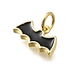 Brass Enamel Charms KK-P295-39G-2