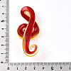 Handmade Gold Sand Lampwork Big Pendants LAMP-T023-08-4