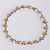 Beach Vacation Style Natuarl Rose Quartz & Strawberry Quartz Beaded Stretch Bracelet Women RO9590-9-1