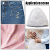 24Pcs Alloy Safety Pin Brooches JEWB-HS0001-03G-5