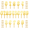 SUPERDANT 6Pcs 6 Style Acrylic Cake Insert Card Decoration BAKE-SD0001-03-1