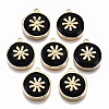 Brass Enamel Pendants KK-R114-15-NF-1