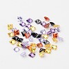 Mixed Grade A Square Shaped Cubic Zirconia Pointed Back Cabochons X-ZIRC-M004-3x3mm-2