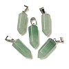 Natural Green Aventurine Pendants G-Z067-07P-13-1