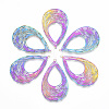 Ion Plating(IP) 201 Stainless Steel Filigree Pendants X-STAS-T057-05-1