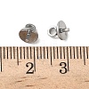 304 Stainless Steel Cup Pearl Peg Bails Pin Pendants STAS-L300-004D-P-3