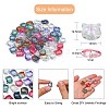 100Pcs 10 Colors Transparent Lampwork Beads GLAA-CJ0001-79-2