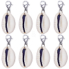 SUNNYCLUE 30Pcs Natural Cowrie Shell Pendant Decorations HJEW-SC0001-42-1
