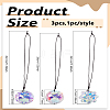 3Pcs 3 Styles Glass Hanging Suncatchers HJEW-LP0002-39-2