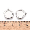 304 Stainless Steel Pendant Cabochon Settings STAS-T067-70B-P-3