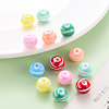 Opaque Striped Acrylic Beads MACR-S373-27A-6